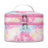 Axclip Nylon Waterproof Extra Large Makeup Kit Organizer Pouch, Makeup Bag, Portable Travel Cosmetic Storage Bag, Cosmetic and Jewellery Organizer Box